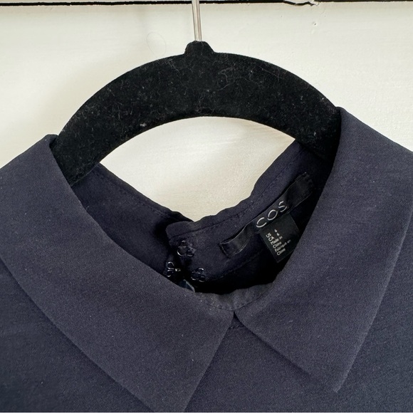 Dark Navy COS Swing Mini Dress - Picture 3 of 7